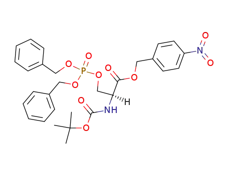 (N<sup>α</sup>-t-butoxycarbonyl)-O-(dibenzylphosphono)-L-serine p-nitrobenzyl ester