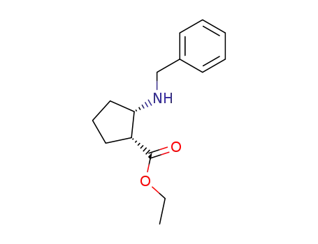 Molecular Structure of 158262-08-9 (trans-ethyl 2-(benzylaMino)cyclopentanecarboxylate)