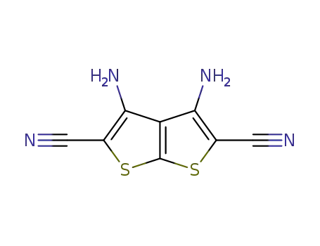 Molecular Structure of 3954-26-5 (Thieno[2,3-b]thiophene-2,5-dicarbonitrile, 3,4-diamino-)