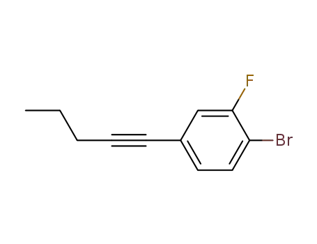 1-bromo-2-fluoro-4-pent-1-ynylbenzene
