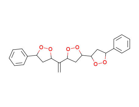 Molecular Structure of 100334-71-2 (5'-Phenyl-5-[1-(5-phenyl-[1,2]dioxolan-3-yl)-vinyl]-[3,3']bi[[1,2]dioxolanyl])