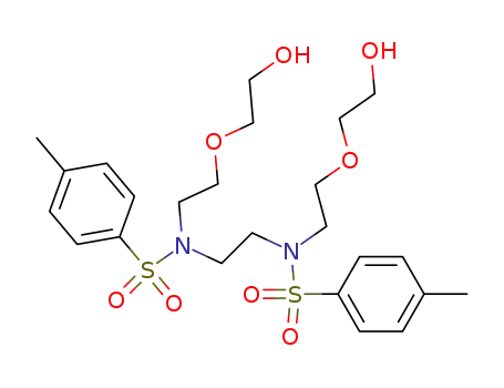 Molecular Structure of 76980-41-1 (3,12-dioxa-6,9-diaza-6,9-di(p-toluenesulfonyl)tetradecane-1,14-diol)