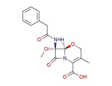 7β-(phenylacetamido)-7α-methoxy-3-methyl-1-oxadethia-3-cephem-4-carboxylic acid