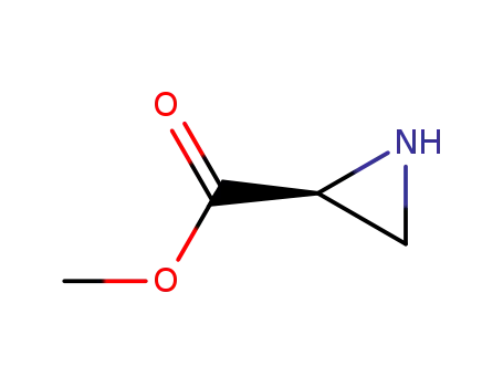 Molecular Structure of 75154-69-7 ((S)-2-Aziridinecarboxylic Acid Methyl Ester)