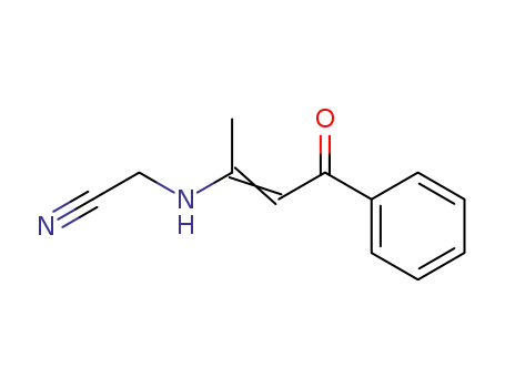 Molecular Structure of 56464-51-8 (2-[(1-METHYL-3-OXO-3-PHENYL-1-PROPENYL)AMINO]ACETONITRILE)