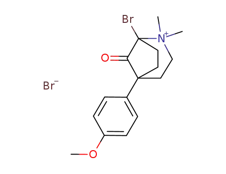 1-bromo-5-(4-methoxyphenyl)-2-methyl-8-oxo-2-azabicyclo<3.2.1>octane methobromide