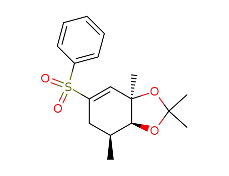 (3αS,4S,7αR)-2,2,4,7α-tetramethyl-6-(phenylsulfonyl)-3α,4,5,7α-tetrahydrobenzo[δ][1,3]dioxole