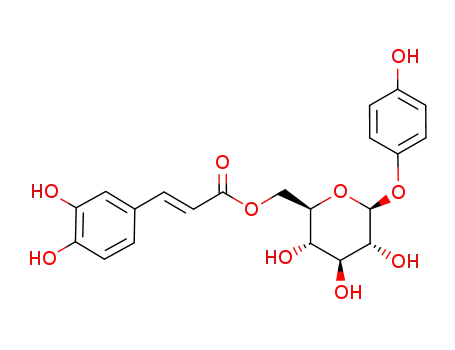 Molecular Structure of 136172-60-6 (6-O-Caffeoylarbutin)