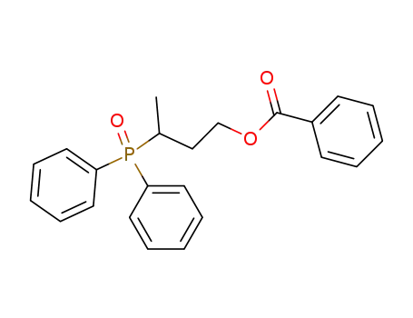 Molecular Structure of 89625-13-8 (1-Butanol, 3-(diphenylphosphinyl)-, benzoate)