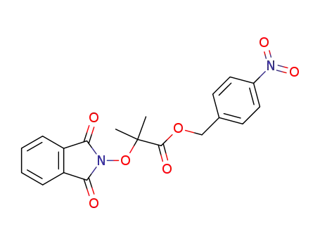 Molecular Structure of 84208-34-4 (Propanoic acid,
2-[(1,3-dihydro-1,3-dioxo-2H-isoindol-2-yl)oxy]-2-methyl-,
(4-nitrophenyl)methyl ester)