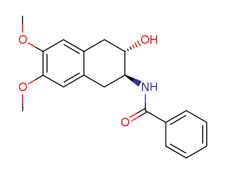 Benzamide,
N-(1,2,3,4-tetrahydro-3-hydroxy-6,7-dimethoxy-2-naphthalenyl)-, trans-