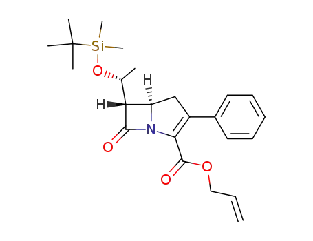 allyl (5R,6S)-2-phenyl-6-<(1R)-1-<(tert-butyldimethylsilyl)oxy>ethyl>carbapen-2-em-3-carboxylate
