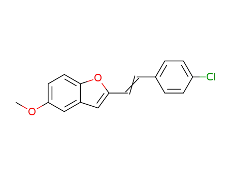 Benzofuran, 2-[2-(4-chlorophenyl)ethenyl]-5-methoxy-, (Z)-