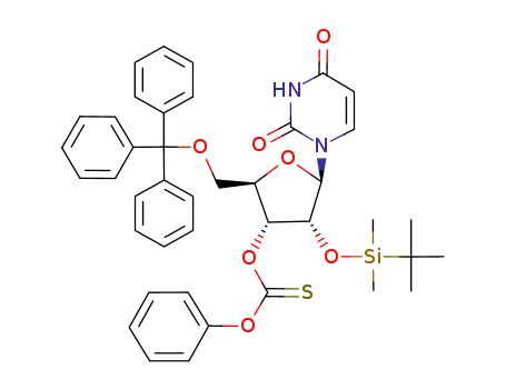 2'-O-(tert-Butyldimethylsilyl)-3'-O-(phenoxythioncarbonyl)-5'-O-trityluridine