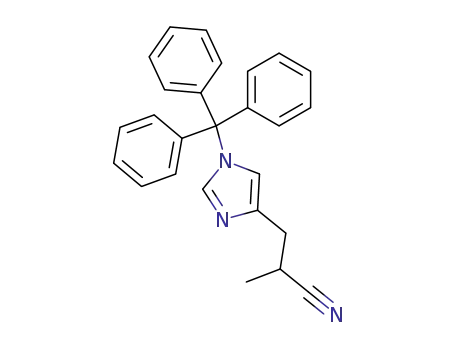 1H-Imidazole-4-propanenitrile, a-methyl-1-(triphenylmethyl)-