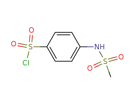 Molecular Structure of 93345-21-2 (Benzenesulfonyl chloride, 4-[(methylsulfonyl)amino]-)