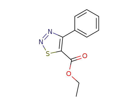 Molecular Structure of 58756-26-6 (ETHYL 4-PHENYL-1,2,3-THIADIAZOLE-5-CARBOXYLATE)