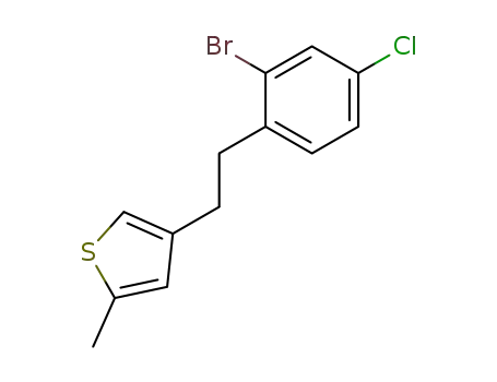 4-<2-(2'-bromo-4'-chlorophenyl)ethyl>-2-methylthiophene