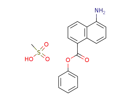 Molecular Structure of 95092-95-8 (phenyl 5-amino-1-naphthoate * methanesulfonic acid)