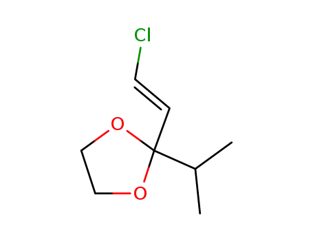 1,3-Dioxolane, 2-(2-chloroethenyl)-2-(1-methylethyl)-, (E)-