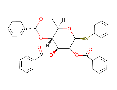 (2R,4aR,6S,7R,8S,8aR)-2-Phenyl-6-(phenylthio)hexahydropyrano[3,2-d][1,3]dioxine-7,8-diyl dibenzoate