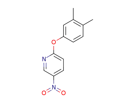Molecular Structure of 76893-52-2 (2-(3,4-Dimethyl-phenoxy)-5-nitro-pyridine)