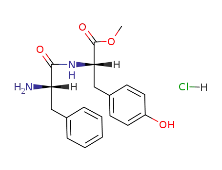 Molecular Structure of 60142-81-6 (L-Tyrosine, N-L-phenylalanyl-, methyl ester, monohydrochloride)