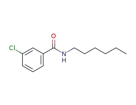 Molecular Structure of 349128-32-1 (3-Chloro-N-n-hexylbenzaMide, 97%)