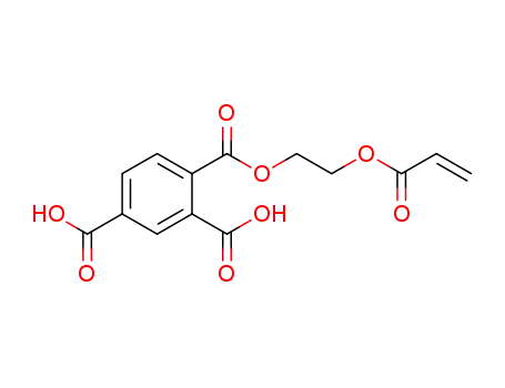 Molecular Structure of 84732-27-4 (4-{[2-(acryloyloxy)ethoxy]carbonyl}benzene-1,3-dicarboxylic acid)