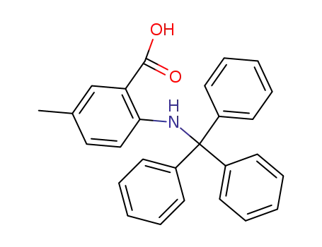 Molecular Structure of 85167-27-7 (5-methyl-2-<(triphenylmethyl)amino>benzoic acid)