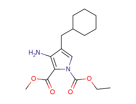 1-ethyl 2-methyl 3-amino-4-(cyclohexylmethyl)-1H-pyrrole-1,2-dicarboxylate