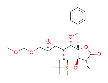 (3R,4R,5S)-5-[(1S,2S)-1-Benzyloxy-2-((2R,3R)-3-methoxymethoxymethyl-oxiranyl)-propyl]-4-(tert-butyl-dimethyl-silanyloxy)-3-methyl-dihydro-furan-2-one