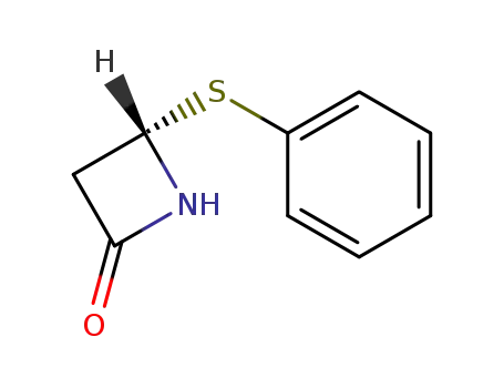 Molecular Structure of 90497-62-4 (2-Azetidinone, 4-(phenylthio)-, (S)-)