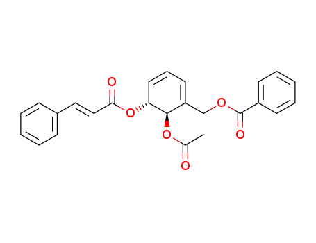 (2R)-trans-2-acetoxy-3-<(E)-cinnamoyloxy>-1-<(benzoyloxy)methyl>cyclohexa-4,6-diene