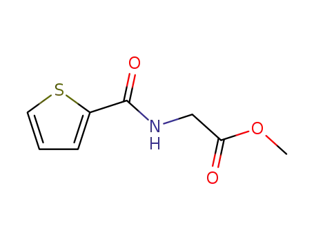 Molecular Structure of 63203-31-6 ([(THIOPHENE-2-CARBONYL)AMINO] ACETIC ACID METHYL ESTER)