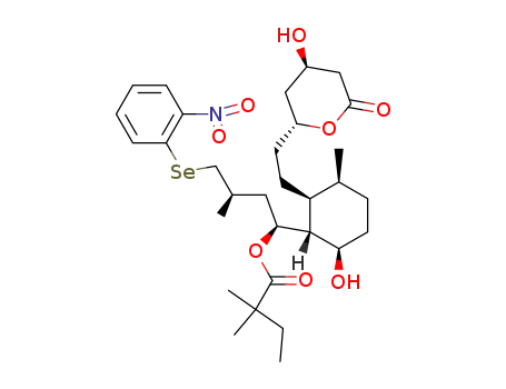 6(R)-<2-<6(R)-<1(S)-<(2,2-dimethylbutyryl)oxy>-3(R)-methyl-4-<(o-nitrophenyl)seleno>butyl>-2(S)-methyl-5(R)-hydroxycyclohexyl-1(S)>ethyl>-4(R)-hydroxy-3,4,5,6-tetrahydro-2H-pyran-2-one