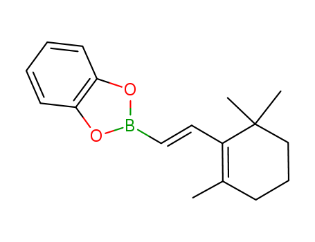 Molecular Structure of 109769-41-7 (1,3,2-Benzodioxaborole,
2-[2-(2,6,6-trimethyl-1-cyclohexen-1-yl)ethenyl]-, (E)-)