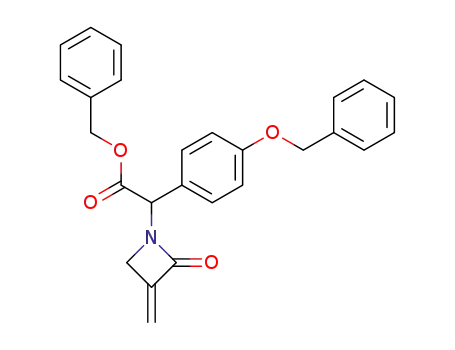 Molecular Structure of 75986-04-8 (benzyl α-(2-oxo-3-methylene-1-azetidinyl)-p-benzyloxyphenylacetate)