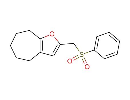 4H-Cyclohepta[b]furan, 5,6,7,8-tetrahydro-2-[(phenylsulfonyl)methyl]-