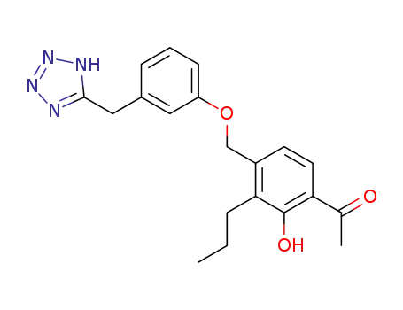 1-(2-hydroxy-3-propyl-4-{[3-(2H-tetrazol-5-ylmethyl)phenoxy]methyl}phenyl)ethanone