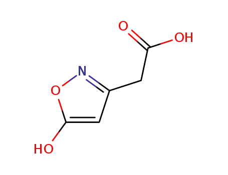 Molecular Structure of 178168-21-3 (3-Isoxazoleacetic acid, 5-hydroxy- (9CI))