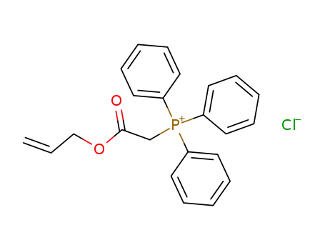 Molecular Structure of 100687-15-8 ((ALLYLOXYCARBONYL)METHYLTRIPHENYLPHOSPHONIUM CHLORIDE)