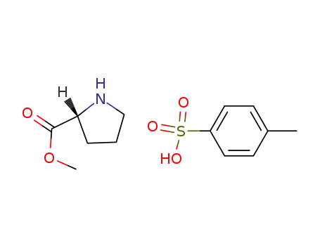 Molecular Structure of 104848-85-3 ((D)-proline, methyl ester, tosylate salt)