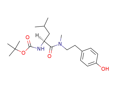 ((S)-1-{[2-(4-Hydroxy-phenyl)-ethyl]-methyl-carbamoyl}-3-methyl-butyl)-carbamic acid tert-butyl ester