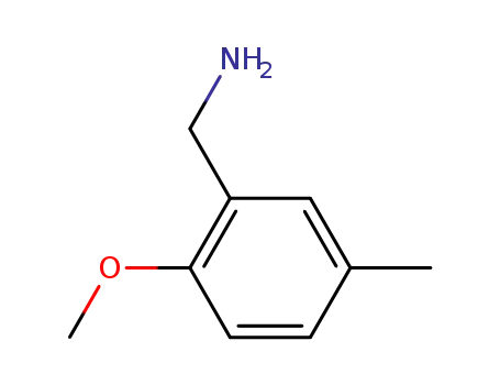 Molecular Structure of 7383-12-2 ((2-methoxy-5-methylphenyl)methanamine)