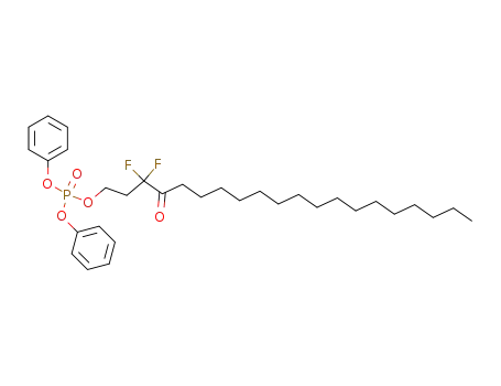 phosphoric acid, 3,3-difluoro-4-oxoeicosyl diphenyl ester