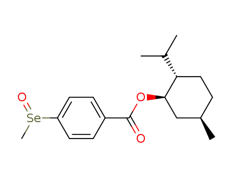 Molecular Structure of 133706-55-5 ((-)-menthyl 4-(methylseleninyl)benzoate)