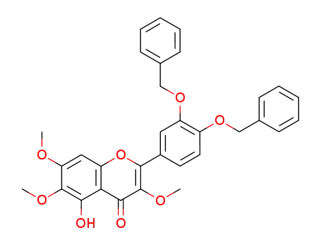 2-(3,4-Bis-benzyloxy-phenyl)-5-hydroxy-3,6,7-trimethoxy-chromen-4-one