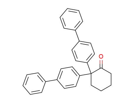 Molecular Structure of 98509-40-1 (2,2-dibiphenylylcyclohexan-1-one)