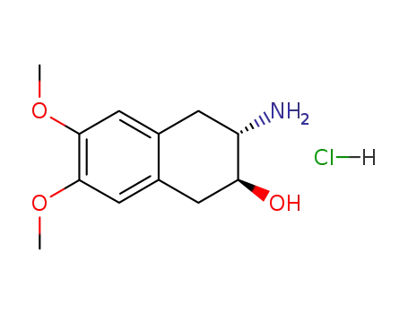 trans-3-amino-1,2,3,4-tetrahydro-6,7-dimethoxy-2-naphthalenol hydrochloride